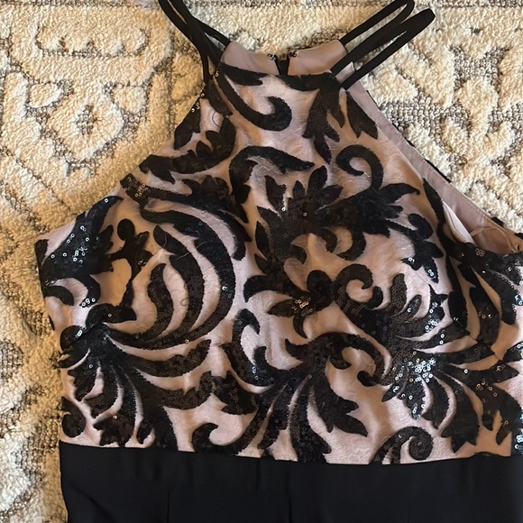 Black and Tan Elegant Jumpsuit - Picture 3 of 10